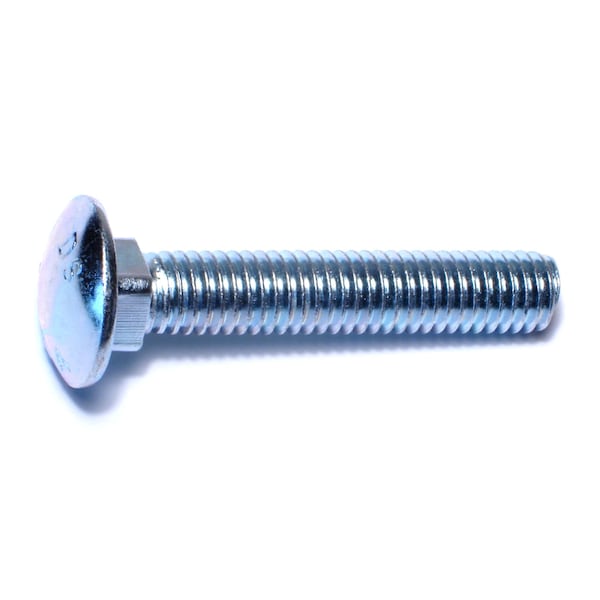 Midwest Fastener Carriage Bolt, Square Neck, 14 (Coarse), 2-1/2 in L, Steel, Zinc Plated, 50 PK 01125 - main